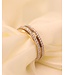Passione ring geel/witgoud 14k met diamant 0.40H/Si maat 56