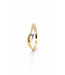 Passione ring geel/witgoud 14k met 0.04ct diamant maat 58