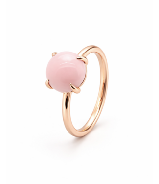 Positano Positano roségouden ring met roze Opaal