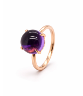 Positano Positano rosegouden ring Amethist