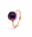Positano rosegouden ring Amethist