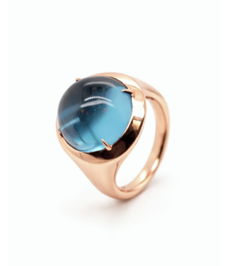 Positano Positano Ring 18kt goud met Topaas