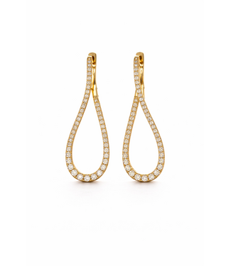 Passione Passione oorhangers goud 14k met 0.96ct diamant G/Si