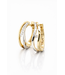Passione oorringen geel/witgoud 14k met 0.13ct. diamant