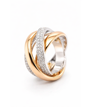 Positano Positano roségouden ring 18 karaat met 1.15 ct. briljant