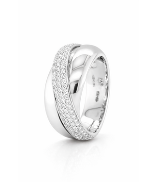 Passione Passione ring witgoud 14k met 0.60ct diamant maat 54