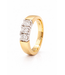 Passione Passione 14K geel- met witgouden ring met diamant 0,75ct 54