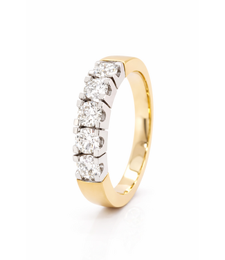 ROEMER ROEMER ring riviera goud 14k met diamant 1.00ct maat 55