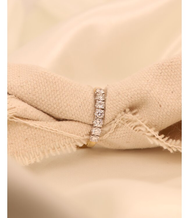 ROEMER bicolor gouden Riviera ring met briljanten