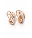 Positano oorringen 18k rose en witgoud 0.12 ct. diamant