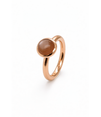 ROEMER by Bregje ROEMER by Bregje Ring Single Bubble 18k roségoud met Maansteen