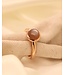 ROEMER by Bregje Ring Single Bubble 18k roségoud met Maansteen