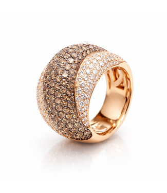 Positano Positano ring 18K rosegoud met 4,04 ct diamant 56