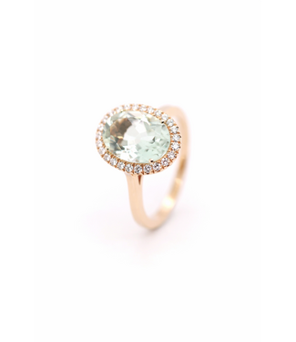 Positano Positano ring Prasioliet en diamant