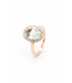 Positano ring prasioliet en diamant