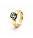 Positano Ring 18 kt. goud met Aquamarijn