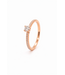 ROEMER ROEMER ring 14k rosegoud solitair met diamant L  0.46ct 53