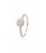 ROEMER ring 18k witgoud cushion met diamant 0.41ct 54