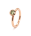 ROEMER by Bregje Ring Celina 18k roségoud met groene diamant 0.34ct