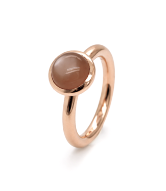 ROEMER by Bregje ROEMER by Bregje Ring Single Bubble 18k roségoud met Maansteen