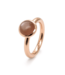 ROEMER by Bregje Ring Single Bubble 18k roségoud met Maansteen