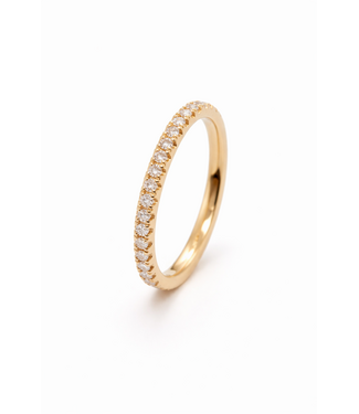 ROEMER ROEMER ring 18k geelgoud alliance S met diamant 0.23ct 58