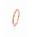 ROEMER ROEMER ring 14k rosegoud alliance S met diamant 0.22ct 56