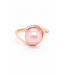ROEMER ring roségoud 14k met 0.035ct diamant & parel maat 55