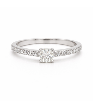 R&C R&C Witgouden ring, The One met 1 x 0.29 ct.