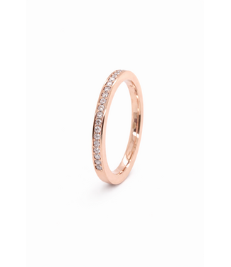 ROEMER ROEMER roségouden zijbandje met diamant