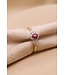 ROEMER  Ring  goud 14K met robijn 0.45ct en diamant 0.24ct R40875