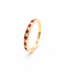 Roemer ring 18k rosegoud met Robijn en Diamant maat 54
