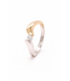Passione 14K geel- met witgouden ring met diamant 0,14ct 55