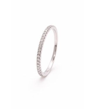 ROEMER ROEMER ring 14k witgoud alliance XS met diamant 0,13ct 49