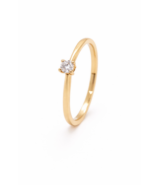 ROEMER ROEMER geelgouden solitair ring 0.17ct