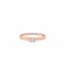 Miss Spring roségouden solitair ring 0.08ct