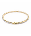 ROEMER armband 18K wit- met geelgoud 20248