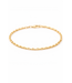 ROEMER geelgouden armband anker gediamanteerd 2.5/21cm