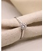 ROEMER ring 14k witgoud flower XS met diamant 0.54ct 55