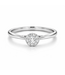 ROEMER ring 14k witgoud flower XS met diamant 0.54ct 55