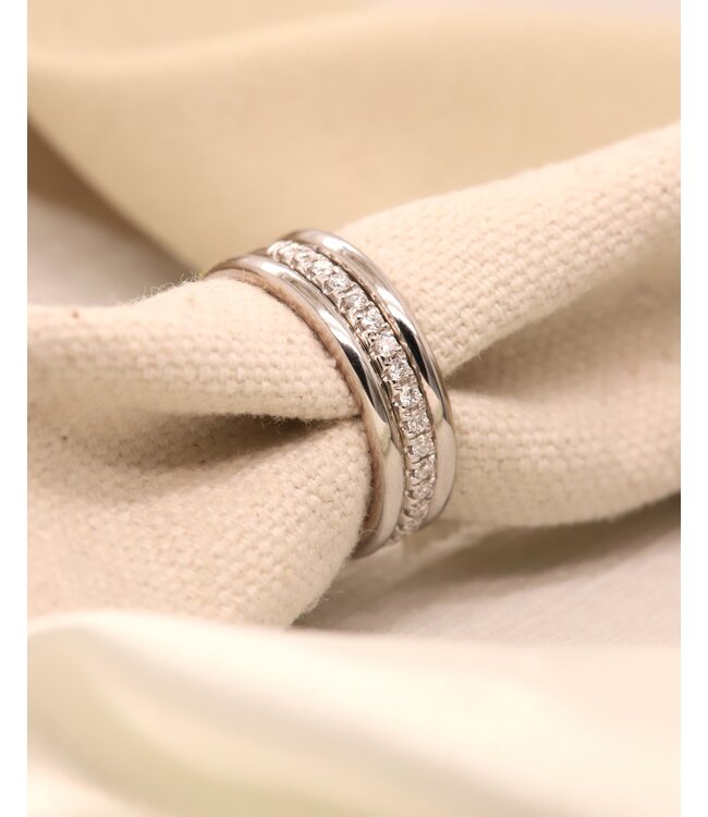 ROEMER Kogelring 14k witgoud 2mm maat 51
