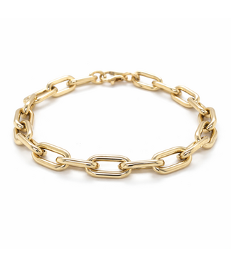 Monzario Monzario armband 14K geelgoud anker 1537A
