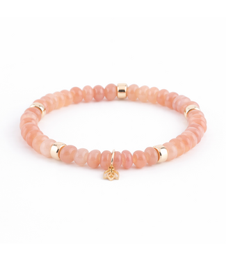 Y&G Y&G armband maansteen 14k goud 7037