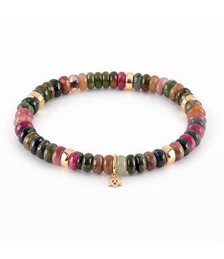 Y&G Y&G armband toermalijn 14k goud 7011