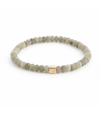 Y&G Y&G armband heren Labradoriet met 14k goud 8004M-Y