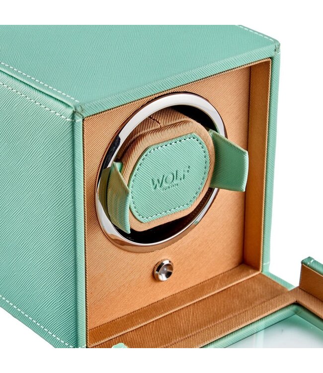 WOLF watchwinder cube single mint/peach 461125