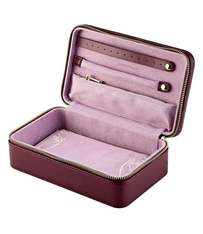 WOLF X LIBERTY juwelendoos All over Lanthe medium Burgundy 381227