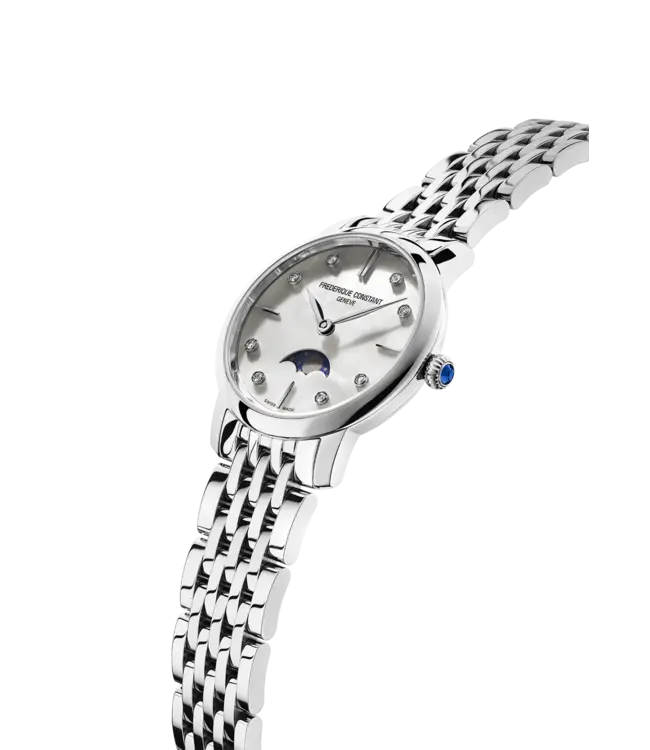Frederique Constant horloge slimline moonphase FC-206MPWD1S6B