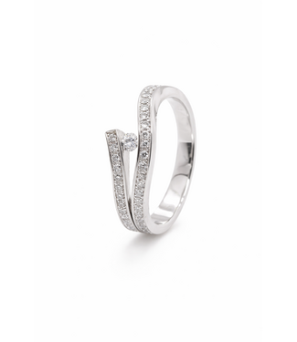 R&C R&C Witgouden ring Victoire Riche ring 0,39ct RIN0038-PAVE