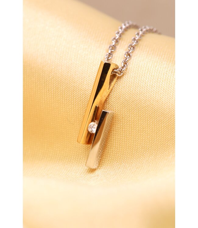R&C Bicolor gouden hanger Penelope HAN0003